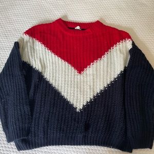 Garage Chevron Knit Sweater